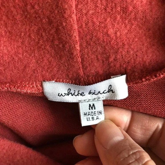 White Birch Ultra Soft Comfortable high low Cowl neck Tunic Top stretch size M - Picture 4 of 6